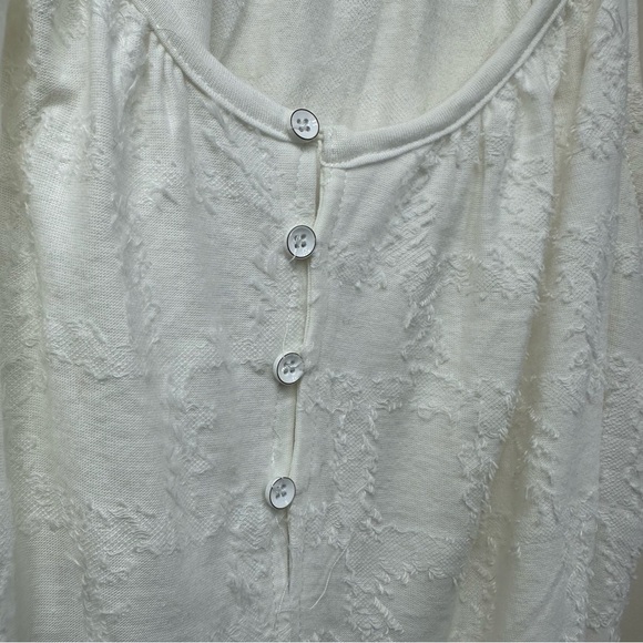 Philosophy White Sleeveless Boho Chic Festival Peasant Summer Tank Top, Small - Picture 3 of 7